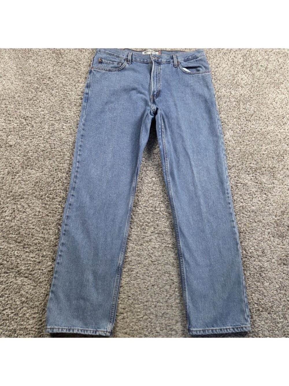 Levis 505 Jeans Mens 36x32 Regular Straight Retro Denim Medium Wash